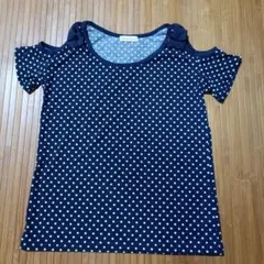 Sorridere ドット柄 オープンショルダー 半袖Tシャツのサムネイル
