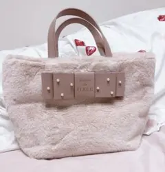 メゾンドフルール パールリボンファートートバック