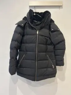 【ZARA】ファー付きフード ダウンジャケット ブラック