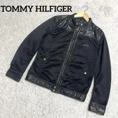 ✨美品✨トミーヒルフィガー ライダースジャケット ナイロン 金ボタン Mサイズ