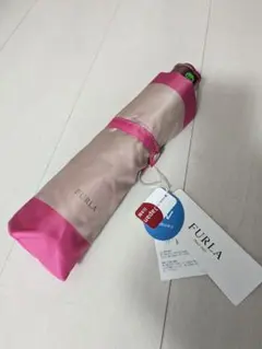 FURLA 晴雨兼用折りたたみ傘 ピンク/ベージュのサムネイル