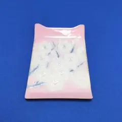AZUMA 七宝の栞 きらめき梅 銘々皿 5枚セット ピンク 梅柄 七宝焼