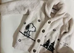 ジェラートピケ スヌーピー 白 カーディガン 90-100