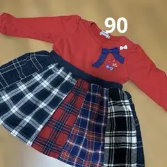 ミキハウスワンピース90 ミキハウス女の子90