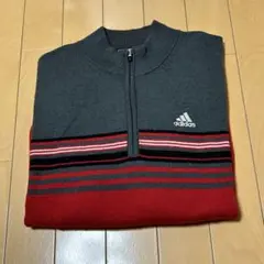 adidas アディダス　ゴルフ　ハーフジップニットセーター　Mサイズ