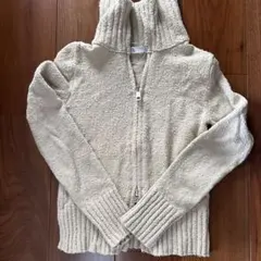 ZARA クリーム色 ハイネック ニット セーター