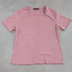 アクアスキュータム 半袖サマーニット ピンク 上品 春夏 美シルエット9【S】のサムネイル