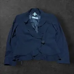 MaxMara テーラードジャケット フリル ブラック 40