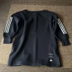 アディダス ワンピース 長袖 ライン ロゴ ・L・ブラック・レディース