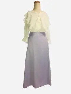 SALON adam et rope薄紫 フレアスカート ロングのサムネイル