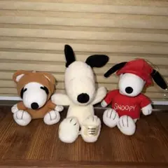 スヌーピー ぬいぐるみ 3体セット 当時物 レトロ まとめ売り
