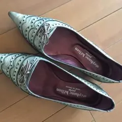 【美品】stephane kelian ゴールドパンプス