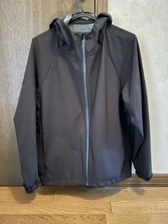 MUJI 無印良品 撥水フードジャケット L ブラック マウンテンパーカ