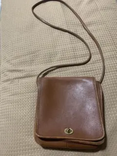COACH オールドコーチ ショルダーバッグ ブラウン USA製 ビンテージのサムネイル