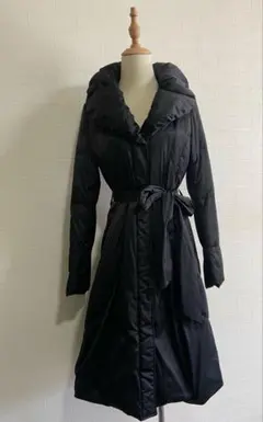 MATERIA 黒　ロングダウンコート　サイズ３６　リボン付き　美品☆のサムネイル