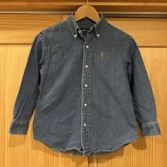 ラルフローレン Ralph Lauren デニムシャツ ボタンダウン 130