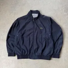 80's 90's LACOSTE ラコステ ナイロンジャケット ロゴ ネイビー