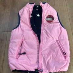 DOUBLE.B ダウンベスト 120cm ピンク