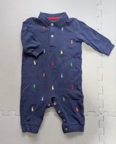 ラルフローレン 長袖ロンパース 70cmサイズ 6M ネイビー