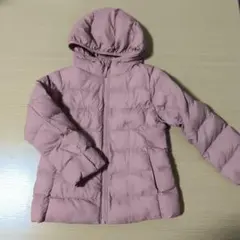 ユニクロ☆ピンク ダウンコート フード付き