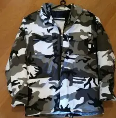 【美品：Rothco 白黒カモフラ】フィールドジャケット