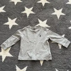 子供服　POLO Ralph Lauren グレー 長袖 ポロ 80