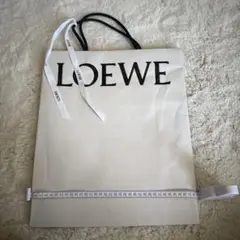 LOEWEショップ袋 ホワイト 約42cm x 32cm