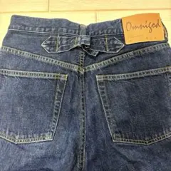 濃紺✨オムニゴッド 11.5oz 甘織りデニム5p ルーズストレートジーンズ S