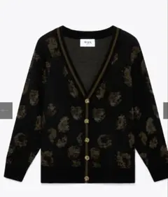 WAX LONDON SCHILL CARDIGAN ブラック/カーキ