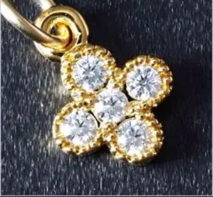 18K ダイヤモンド ネックレス 国内生産 18金 ( 刻印有