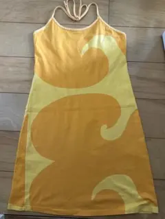 BEAMS fennica×marimekko オレンジ波模様 キャミワンピース