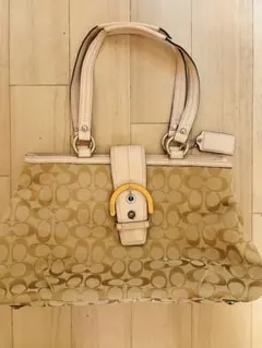 coach コーチNo.A1276-F18750ピンクベージュ　ショルダーバッグ