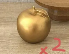 3coins りんご　アップル　オブジェ　ゴールド　置物　インテリア