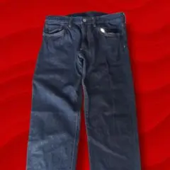 ✨GU✨　ジーユー　ジーンズ　ストレートデニム　ダークブルー