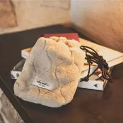 niko and...オリジナルキルト巾着ショルダーバッグ.ホワイ.もこもこ