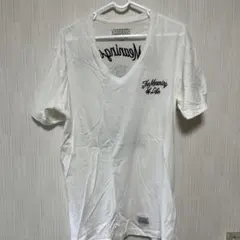 ホワイト Vネック Tシャツ The Meaning of Life