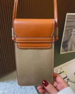 本革 スマホショルダー ショルダーバッグ スマホポーチ 携帯入れ カード入れ