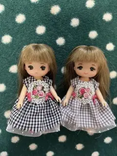 リカちゃんファミリー　ミキちゃんマキちゃん　本体のみ