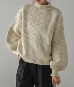 La-gemmeポップコーン編みニット