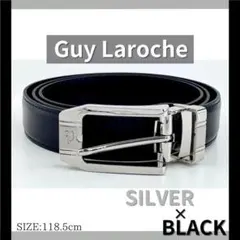 B級品 新品未使用Guy Larocheベルト レザー ブラック ギラロッシュ