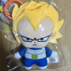 ドラゴンボール　プラフックつきChibiぬいマスコット　超サイヤ人3ベジータ