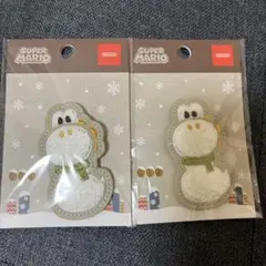 バッジ　ヨッシー　スーパーマリオウィンターコレクションNintendo ２個