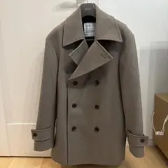 ships ウルトラファインメリノウール ベージュ ピーコート