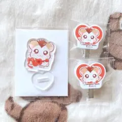 とっとこハム太郎 トンガリくん アクスタ ヘアクリップ