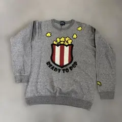 PEARLY GATES グレーのスウェット ポップコーンのロゴ　メンズ