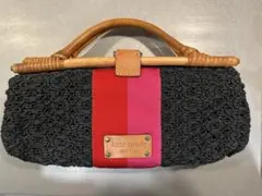 ケイトスペード kate spade バンブーハンドル クラッチバッグ