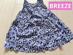 【BREEZE 】ヒョウ柄ノースリーブワンピース