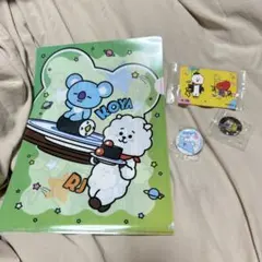 BT21 くら寿司　クリアファイル　缶バッジ KOYA RJ ステッカー コラボ