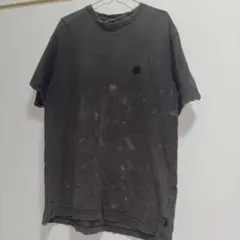 THE BLACKEYEPATCH ダメージTシャツ グレー L リメイク 古着のサムネイル