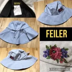 未使用 希少 フェイラー 刺繍 メッシュハット 帽子